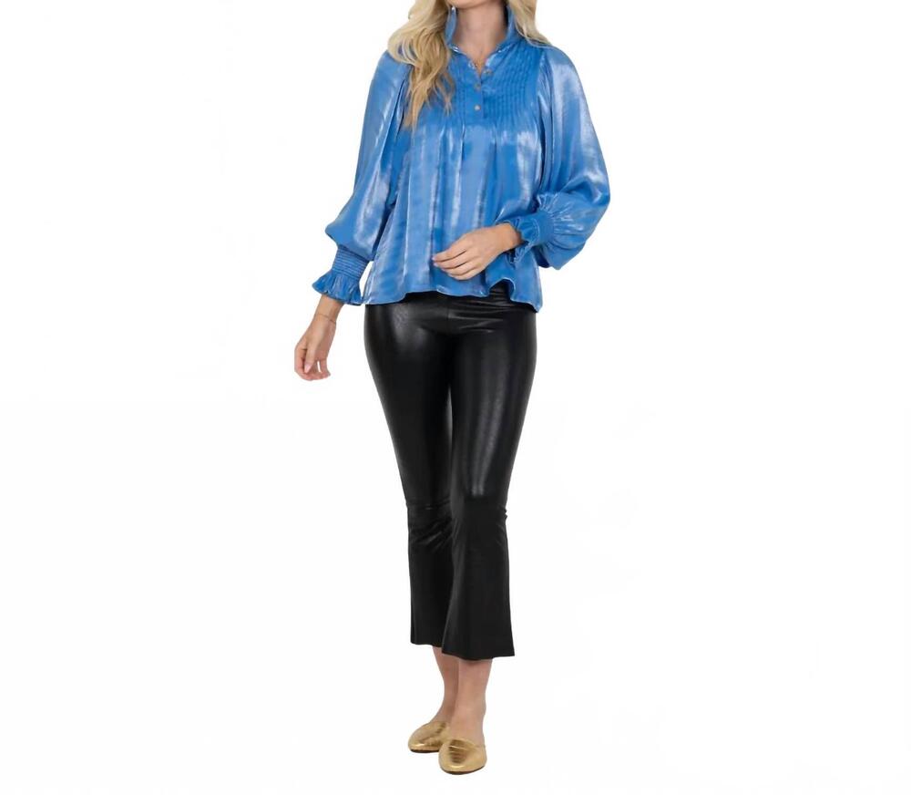 NEW EMILY MCCARTHY charlotte top in sapphire
